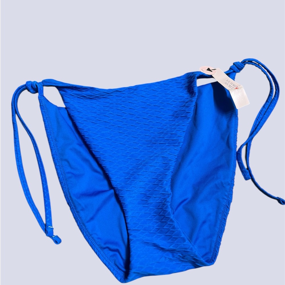 Cheeky Victoria's Secret Royal Blue Bikini Bottoms Sz L